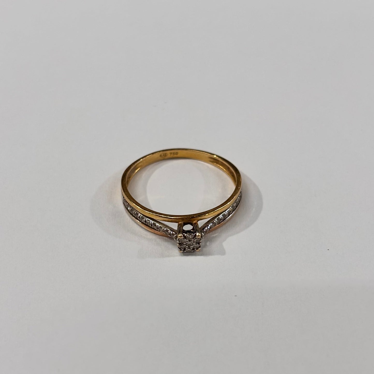 Bague en or jaune 18K Taille-51