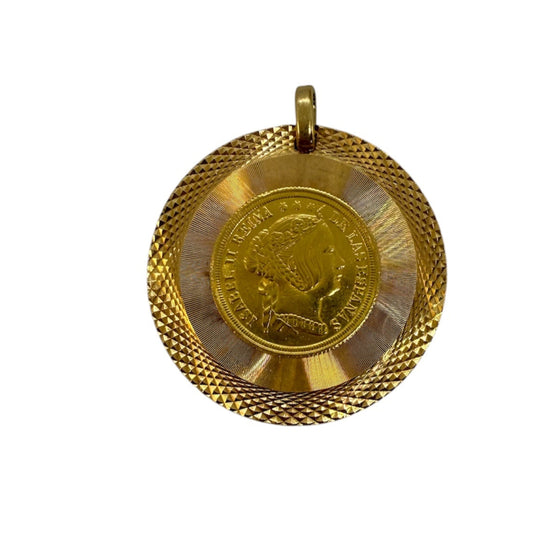 Pendentif Reproduction Or Jaune 18K