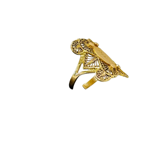 Bague en or jaune 18 carats - T 56