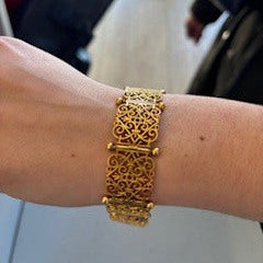 Bracelet Manchette en Or Jaune 18K 50.88 Grs