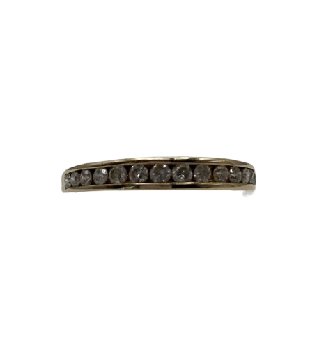 Demi Tour Or Jaune 18K avec Diamants T.60