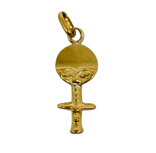Pendentif Symbole Femme en Or Jaune 18K